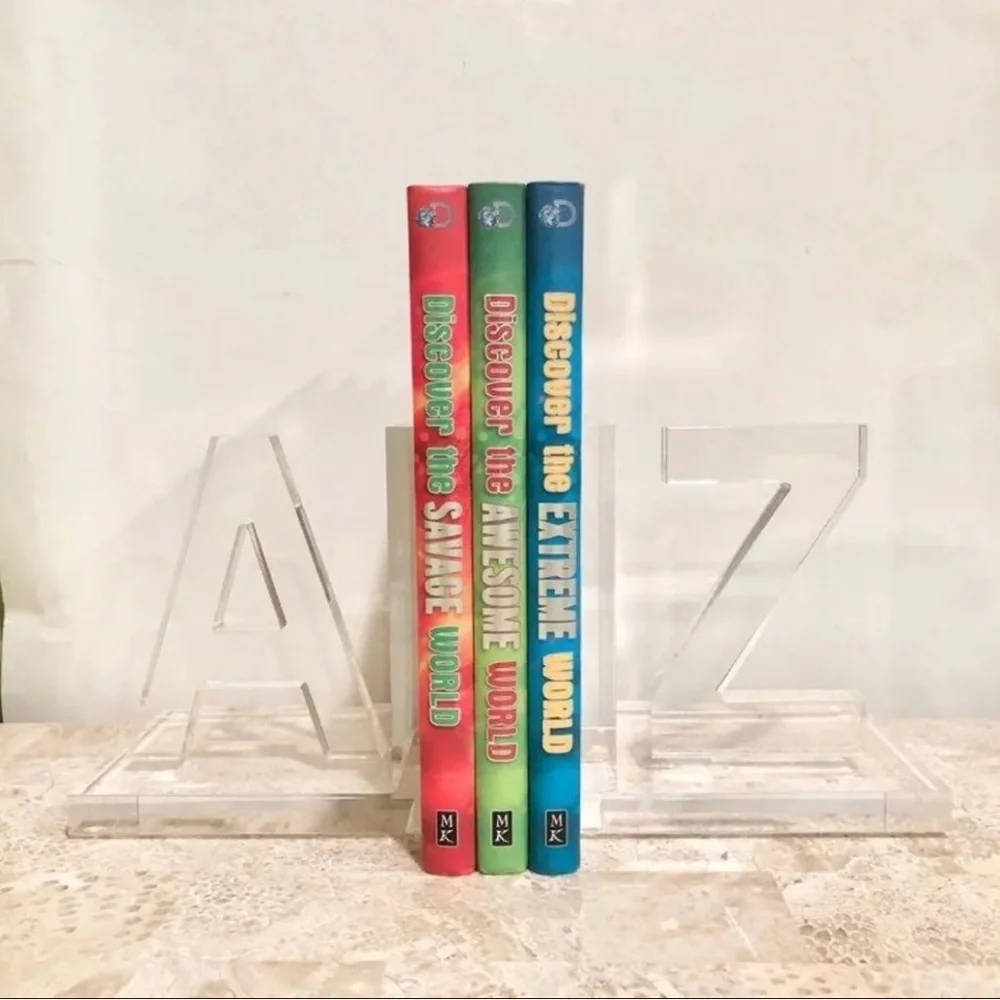 Acrylic | Lucite A to Z Bookends